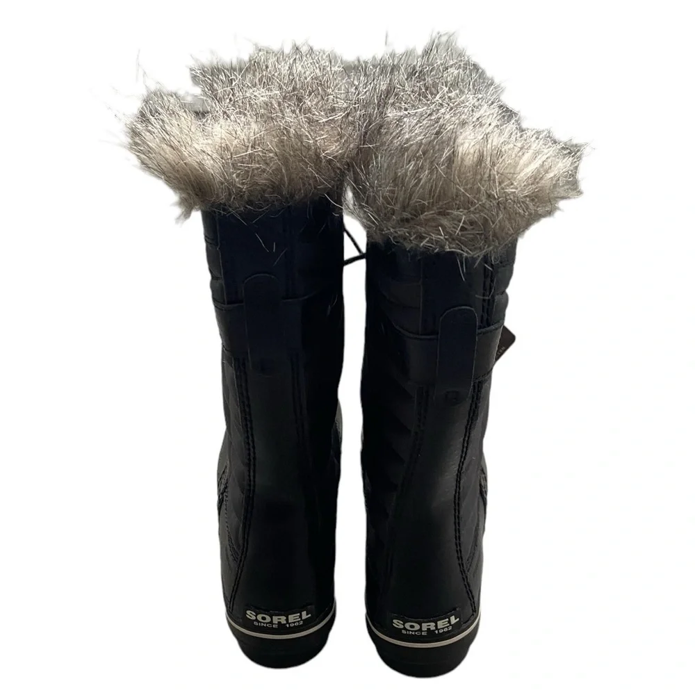 NWT Sorel Tofino II Faux Fur Lined Waterproof Boot Black
